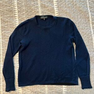 Rag & Bone Extra Fine Merino Wool Navy Sweater Women’s Medium Lightweight Knit